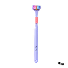 Load image into Gallery viewer, 3D Three-dimensional Toothbrush Long Handle Manual Adult Toothbrush Three-sided Toothbrush Tooth Cleaning Tool