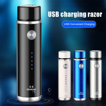 Load image into Gallery viewer, Mini Portable Electric Shaver USB Rechargeable Beard Knife Waterproof Durable Beard Trimmer Shaver for Men
