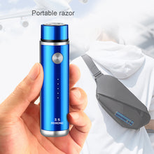 Load image into Gallery viewer, Mini Portable Electric Shaver USB Rechargeable Beard Knife Waterproof Durable Beard Trimmer Shaver for Men