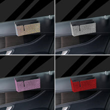 Load image into Gallery viewer, Diamond Car Storage Box Double Storage Bag Organizer Paste PVC Storage Daily Necessities Bling Accessories Woman