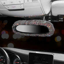 Load image into Gallery viewer, Car Rear View Bling Rhinestone Rear View Mirror Charming Rearview Mirror Cover With Crystal Diamonds Elastic Glitter