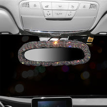 Load image into Gallery viewer, Car Rear View Bling Rhinestone Rear View Mirror Charming Rearview Mirror Cover With Crystal Diamonds Elastic Glitter