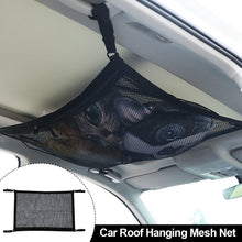 Load image into Gallery viewer, Car Roof Ceiling Storage Net Pocket Bag Interior Cargo Net Breathable Mesh Bag Auto Stowing Tidying Interior Accessories