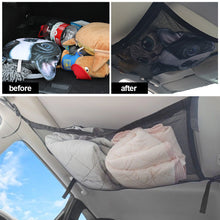 Load image into Gallery viewer, Car Roof Ceiling Storage Net Pocket Bag Interior Cargo Net Breathable Mesh Bag Auto Stowing Tidying Interior Accessories