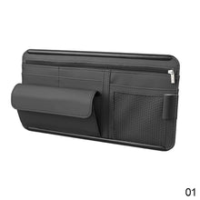 Load image into Gallery viewer, Car Sun Visor Clip Organizer Sunshade Storage Leather Stowing Box Pen Card Ticket Sunglasses Clip Bag Accessories