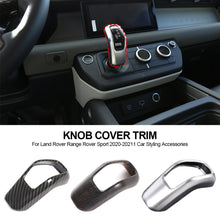 Load image into Gallery viewer, Carbon Fiber Car Gear Shift Head Knob Cover Trim For Land Rover Range Rover Sport 2020-20211 Car Styling Accessories