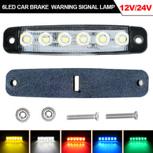 Load image into Gallery viewer, 1Pcs Truck Trailer Side Marker Indicators Clearance 6LED 24V Car Brake Rear highlight Tail Light Warning Signal Lamp