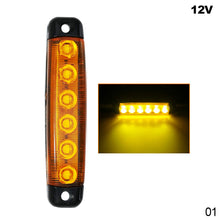 Load image into Gallery viewer, 1Pcs Truck Trailer Side Marker Indicators Clearance 6LED 24V Car Brake Rear highlight Tail Light Warning Signal Lamp