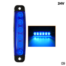 Load image into Gallery viewer, 1Pcs Truck Trailer Side Marker Indicators Clearance 6LED 24V Car Brake Rear highlight Tail Light Warning Signal Lamp