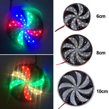 Load image into Gallery viewer, Round Motorcycle Colorful LED Strobe Light Flash Lamp Atmosphere Lamp Modified Windmill Lights Fire Wheel Lights