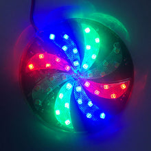 Load image into Gallery viewer, Round Motorcycle Colorful LED Strobe Light Flash Lamp Atmosphere Lamp Modified Windmill Lights Fire Wheel Lights
