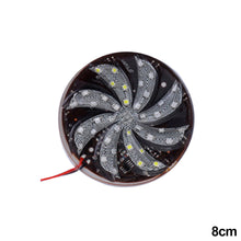 Load image into Gallery viewer, Round Motorcycle Colorful LED Strobe Light Flash Lamp Atmosphere Lamp Modified Windmill Lights Fire Wheel Lights