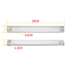 Load image into Gallery viewer, 12V - 80v 120LED Car Interior Light Lamp Strip Bar On/Off Switch for Van Lorry Truck Camper Caravan Camping RV Caravan