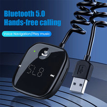 Load image into Gallery viewer, Powstation Bluetooth 5.0 Car Audio Transmitter Wireless Bluetooth FM Transmitter AUX Audio Receiver MP3 Player Car Kit Handsfree