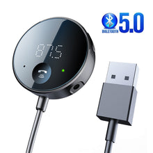 Load image into Gallery viewer, Bluetooth 5.0 Car Audio Transmitter Wireless Bluetooth FM Transmitter AUX Audio Receiver MP3 Player Car Kit Handsfree