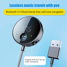 Load image into Gallery viewer, Bluetooth 5.0 Car Audio Transmitter Wireless Bluetooth FM Transmitter AUX Audio Receiver MP3 Player Car Kit Handsfree