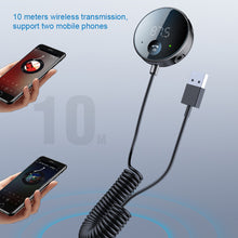 Load image into Gallery viewer, Bluetooth 5.0 Car Audio Transmitter Wireless Bluetooth FM Transmitter AUX Audio Receiver MP3 Player Car Kit Handsfree
