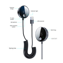 Load image into Gallery viewer, Bluetooth 5.0 Car Audio Transmitter Wireless Bluetooth FM Transmitter AUX Audio Receiver MP3 Player Car Kit Handsfree