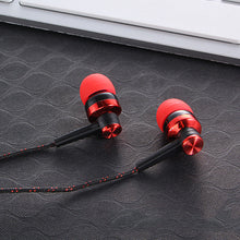 Load image into Gallery viewer, Wired Earphone Stereo In-Ear 3.5mm Nylon Weave Cable Earphone Headset With Mic For Laptop Smartphone Gifts