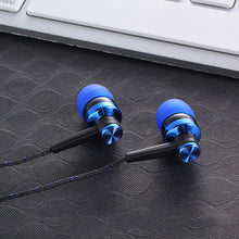 Load image into Gallery viewer, Wired Earphone Stereo In-Ear 3.5mm Nylon Weave Cable Earphone Headset With Mic For Laptop Smartphone Gifts
