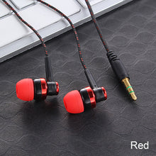 Load image into Gallery viewer, Wired Earphone Stereo In-Ear 3.5mm Nylon Weave Cable Earphone Headset With Mic For Laptop Smartphone Gifts