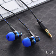 Load image into Gallery viewer, Wired Earphone Stereo In-Ear 3.5mm Nylon Weave Cable Earphone Headset With Mic For Laptop Smartphone Gifts