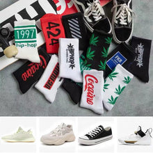 Load image into Gallery viewer, Korean Style Fashion Harajuku Street Hip Hop Socks Unisex Cool Men Socks Skateboard Women Socks