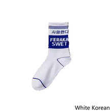 Load image into Gallery viewer, Korean Style Fashion Harajuku Street Hip Hop Socks Unisex Cool Men Socks Skateboard Women Socks