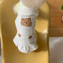 Load image into Gallery viewer, Sweet Suspenders Bear Corduroy Dress Ins Puppy Vest Cats and Dogs Spring Skirts Flying Sleeves Cute Princess Skirt Pets Clothes for Small Girl Boy Dogs