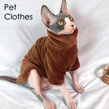 Load image into Gallery viewer, Winter Hairless Cat Sweater Cat Clothes Fall Winter Kitten Small Dog Clothes for Cornish Devon Cat Costume Hairless Pet Clothes