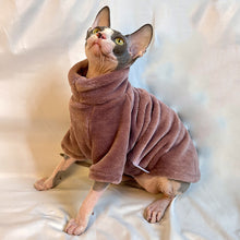Load image into Gallery viewer, Winter Hairless Cat Sweater Cat Clothes Fall Winter Kitten Small Dog Clothes for Cornish Devon Cat Costume Hairless Pet Clothes