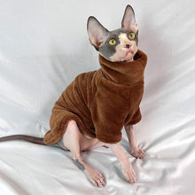 Load image into Gallery viewer, Winter Hairless Cat Sweater Cat Clothes Fall Winter Kitten Small Dog Clothes for Cornish Devon Cat Costume Hairless Pet Clothes
