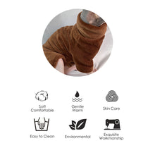 Load image into Gallery viewer, Winter Hairless Cat Sweater Cat Clothes Fall Winter Kitten Small Dog Clothes for Cornish Devon Cat Costume Hairless Pet Clothes