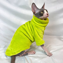 Load image into Gallery viewer, Winter Hairless Cat Sweater Cat Clothes Fall Winter Kitten Small Dog Clothes for Cornish Devon Cat Costume Hairless Pet Clothes