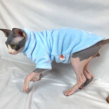 Load image into Gallery viewer, Winter Hairless Cat Sweater Cat Clothes Fall Winter Kitten Small Dog Clothes for Cornish Devon Cat Costume Hairless Pet Clothes