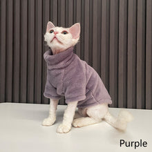 Load image into Gallery viewer, Winter Hairless Cat Sweater Cat Clothes Fall Winter Kitten Small Dog Clothes for Cornish Devon Cat Costume Hairless Pet Clothes