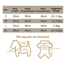 Load image into Gallery viewer, Autumn Winter Puppy Hoodie Clothing Cat Sweater T Shirt Paw Vest Big Dog Sport Shirt Pet Vest Pet Clothes