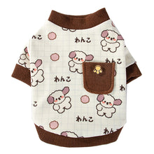 Load image into Gallery viewer, Cartoon for Dog Clothes Cat Vest Pet Clothing Dogs Small Costume Animal French Bulldog Print Cute Sweater Shirt