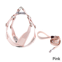 Load image into Gallery viewer, Dog Chest Reflector Strap Traction Rope Vests Dog Chains Dog Ropes collars X type Pet Collar Adjustable Soft Comfort Pet Product
