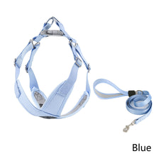 Load image into Gallery viewer, Dog Chest Reflector Strap Traction Rope Vests Dog Chains Dog Ropes collars X type Pet Collar Adjustable Soft Comfort Pet Product
