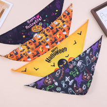 Load image into Gallery viewer, Halloween Dog Bandanas Halloween Dog Accessories Pet Dog Bandanas Scarf Small Dog Cat Puppy Bibs Pet Supplies For Small Dogs