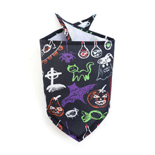 Load image into Gallery viewer, Halloween Dog Bandanas Halloween Dog Accessories Pet Dog Bandanas Scarf Small Dog Cat Puppy Bibs Pet Supplies For Small Dogs