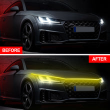 Load image into Gallery viewer, 1.5m Car Hood Lights Universal Headlight Strip Daytime Running Light DRL Decorative Lamp Bar Scan When Starting 12V Ambient Backlight