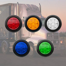 Load image into Gallery viewer, 1Pc 12V/24V Truck Side Lights Trailer Clearance Lights LED Marker Lights Round Wagon Rear Light