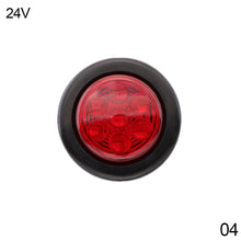 Load image into Gallery viewer, 1Pc 12V/24V Truck Side Lights Trailer Clearance Lights LED Marker Lights Round Wagon Rear Light