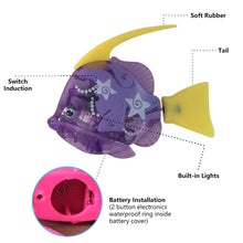Load image into Gallery viewer, Electric Fish Cat Interactive Toy with Light Water Swimming Robot Fish Toy Pet Playing Toys