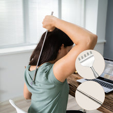 Load image into Gallery viewer, Portable Scratch Itch Massager Adjustable Extendable Stainless Steel Back Scraper Backbone Scratch Massage Itch Scratch Massage