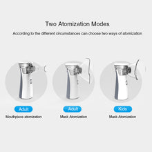 Load image into Gallery viewer, Portable Mini Handheld Medical Silent Mesh Nebulizer Asthma Inhaler Atomizer Children Health Care Nebulizer Humidifier