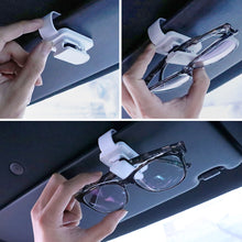 Load image into Gallery viewer, Portable Car Sun Visor Sunglasses Glasses Cases Ticket Card Clamp Holder ABS Car Eyeglasses Sunglass Holder