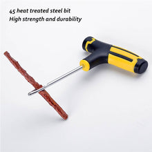 Load image into Gallery viewer, Car Tire Repair Tools Kit with Rubber Strips Truck Motorcycle Car Tubeless Tyre Puncture Studding Plug Set Car Tire Cement Tool